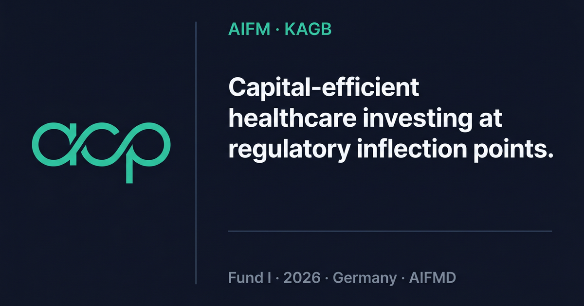 ACP Healthtech | Capital-Efficient Healthcare Investing